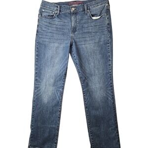 Lucky Brand Sweet Straight Leg Mid Rise Women Jeans Sz 16/33R  Blue Denim